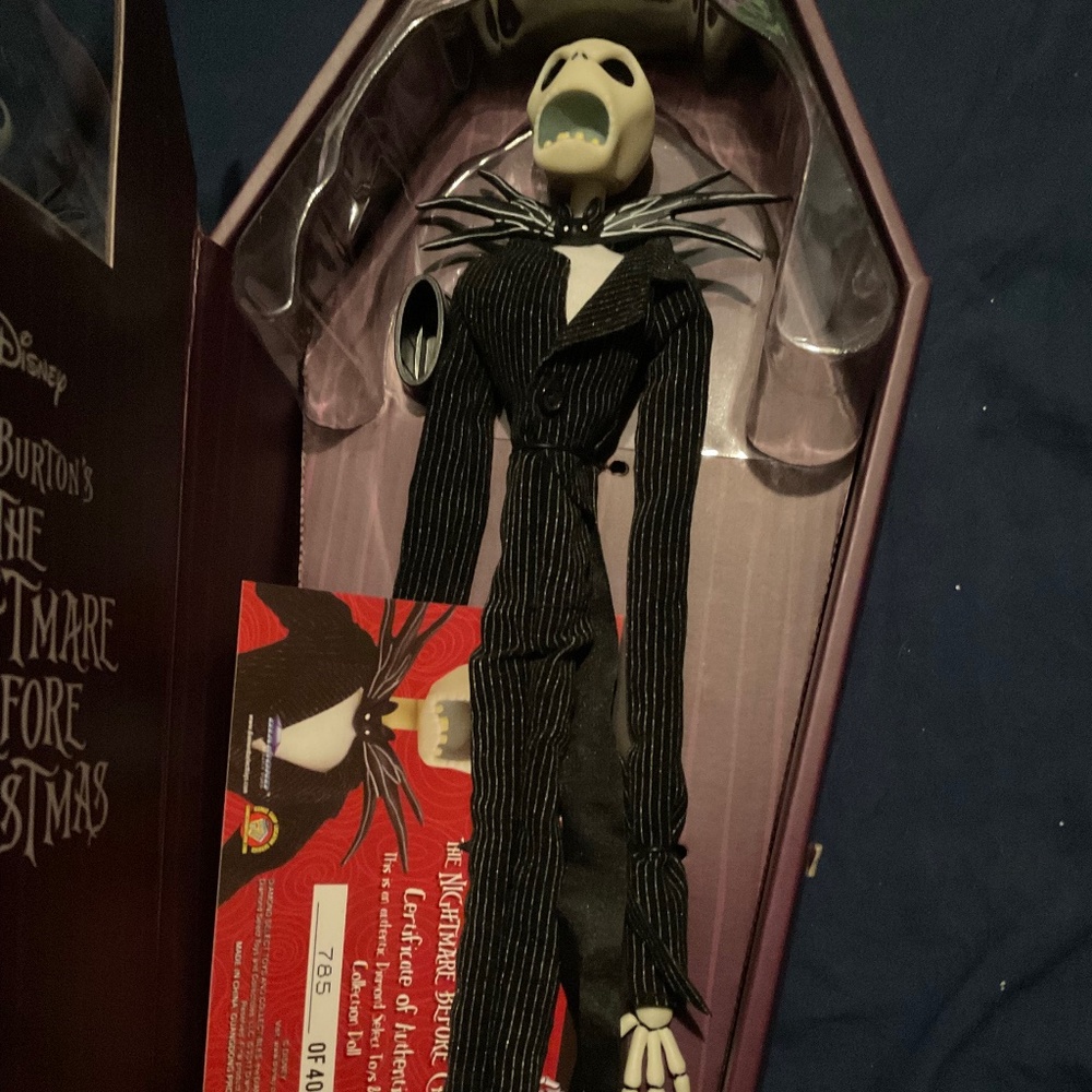 Disney nightmare before Christmas Jack coffin limited doll